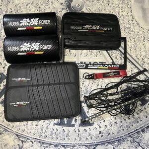 Mugen Power Car Accessories Set - Black and Red